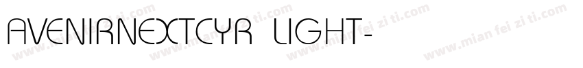AVENIRNEXTCYR LIGHT字体转换